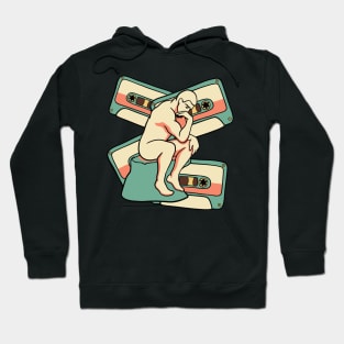 Rodins Thinker In Vintage Colors Hoodie